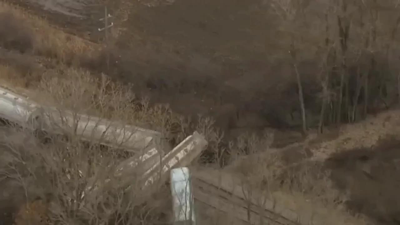 BREAKING Another Train Derailment, This Time in Van Buren Township Outside Detroit, Michigan, with One Car Carrying Hazardous Materials