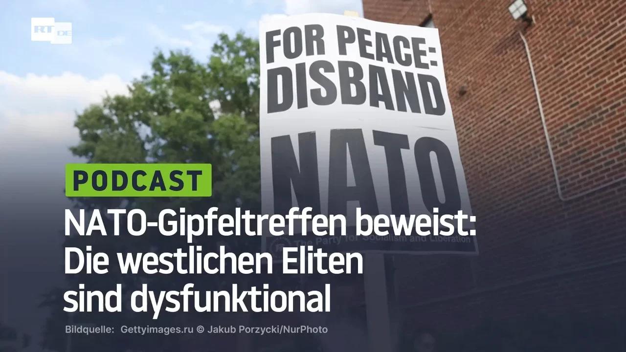 ⁣NATO-Gipfeltreffen beweist: Die westlichen Eliten sind dysfunktional