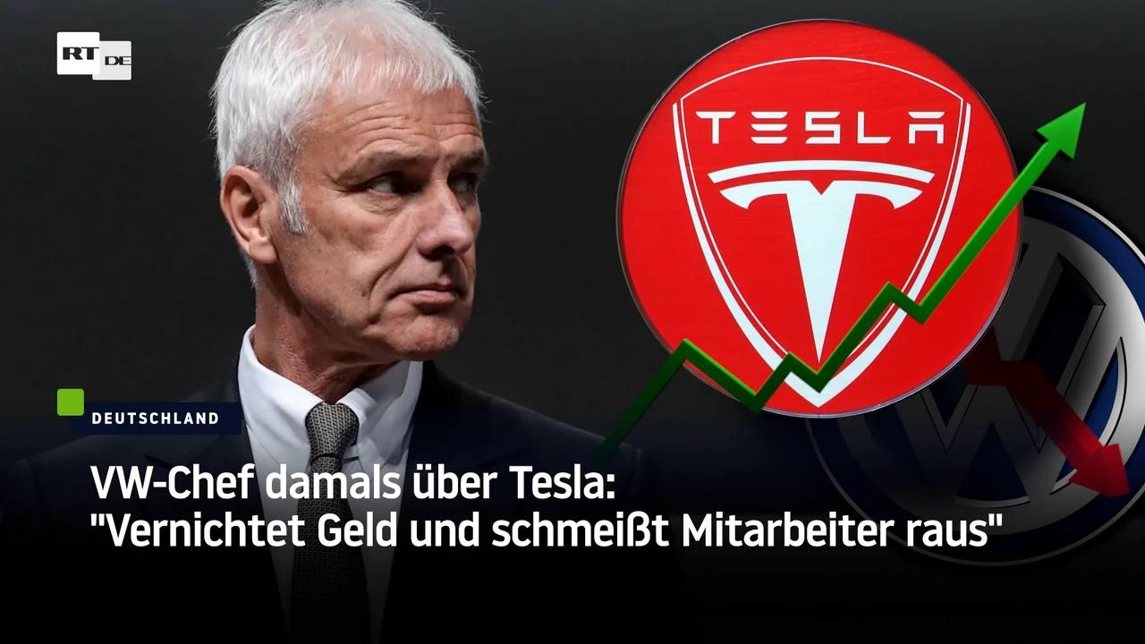 ⁣VW-Chef damals über Tesla: 