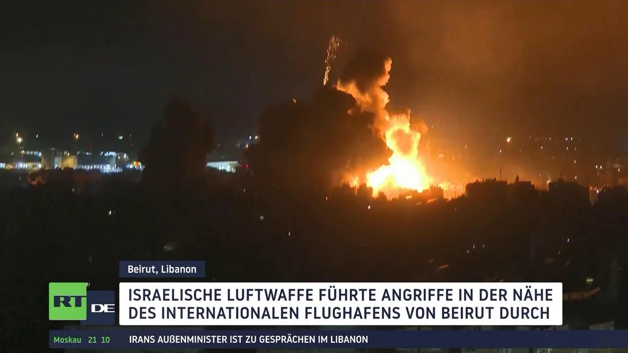 ⁣Schwere Explosionen am Flughafen von Beirut: Israel setzt Angriffe auf den Libanon fort