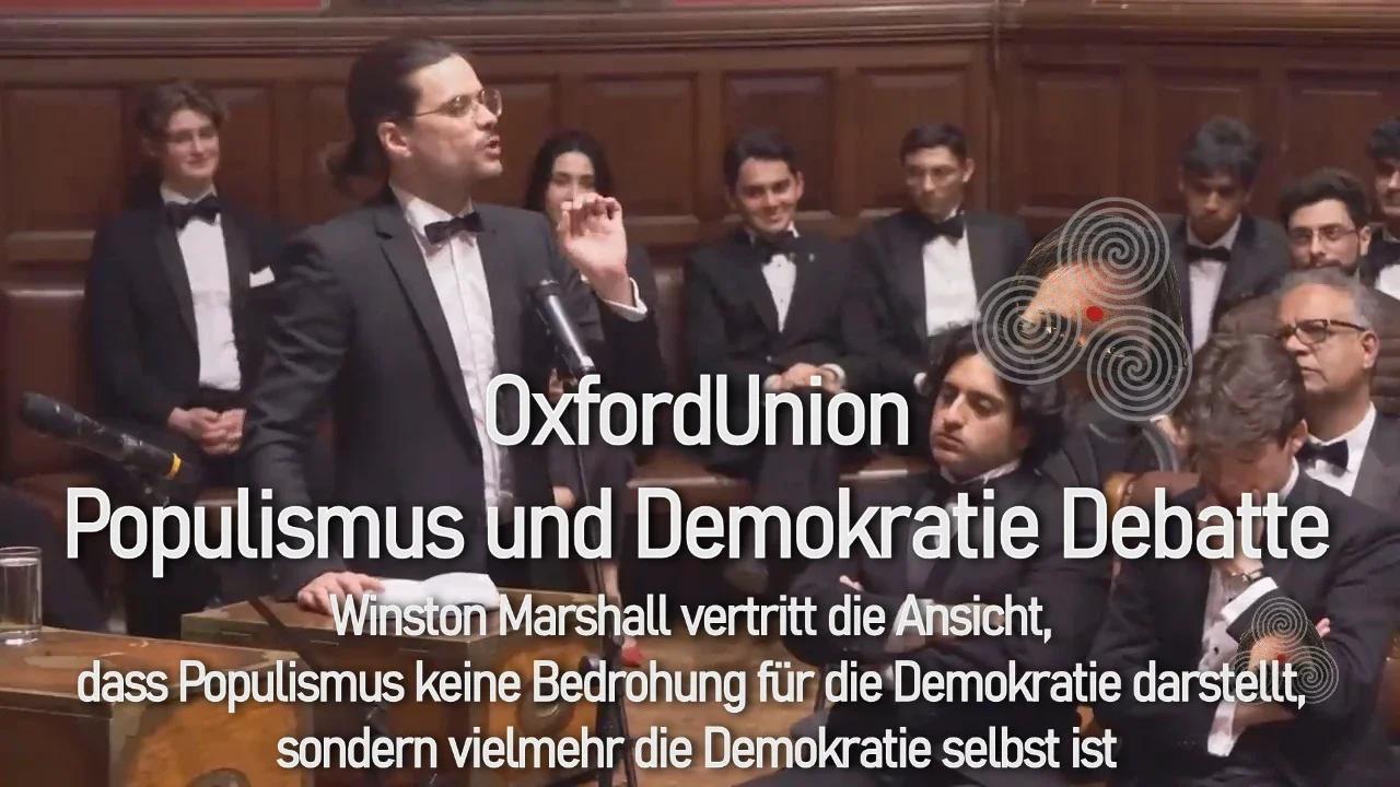 ⁣Oxford Union Debatte - Winston Marshall - Populismus ist Demokratie
