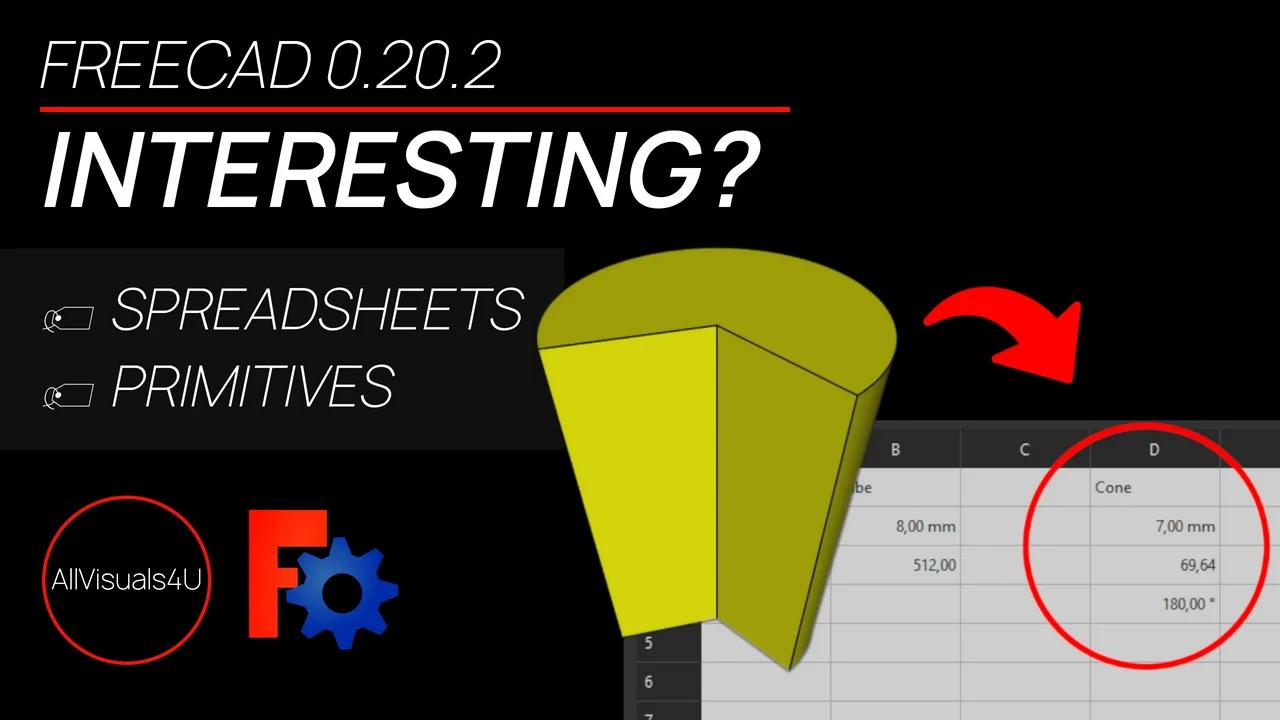  primitives and spreadsheets freecad parts freecad spreadsheet