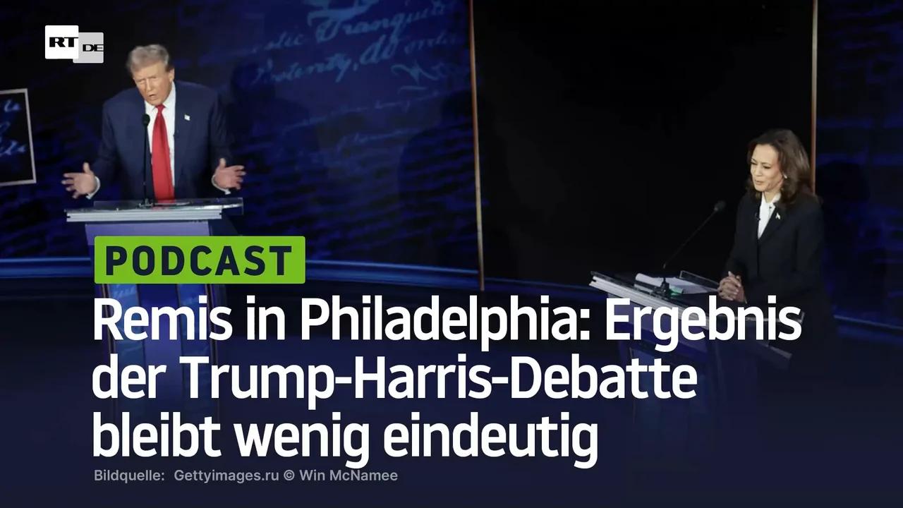 ⁣Remis in Philadelphia: Ergebnis der Trump-Harris-Debatte bleibt wenig eindeutig