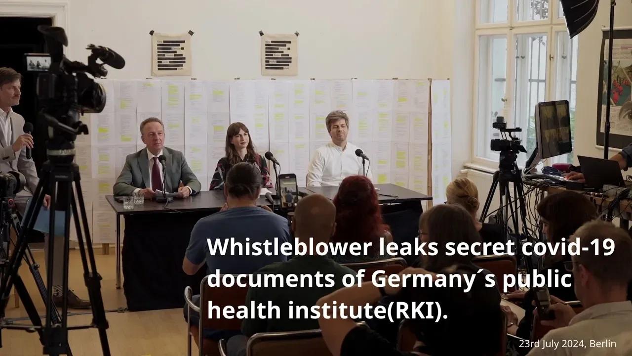 Press conference Whistleblower leaks secret covid19 documents of