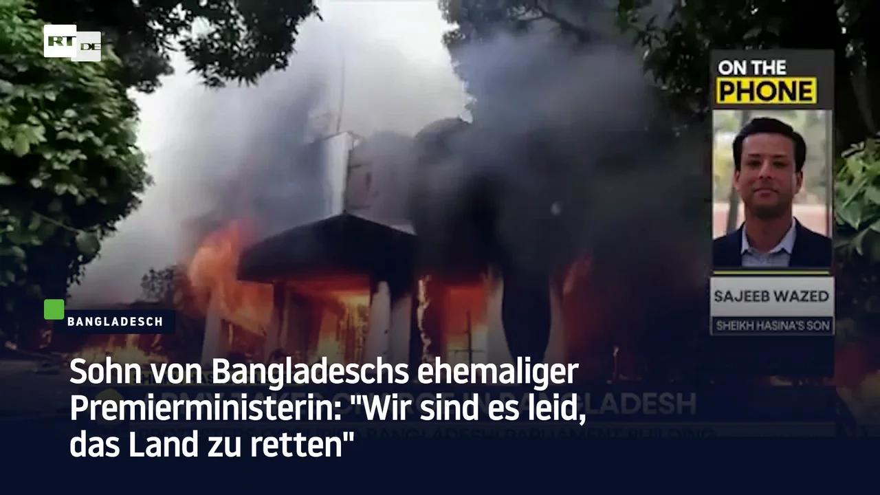 ⁣Sohn von Bangladeschs ehemaliger Premierministerin: 