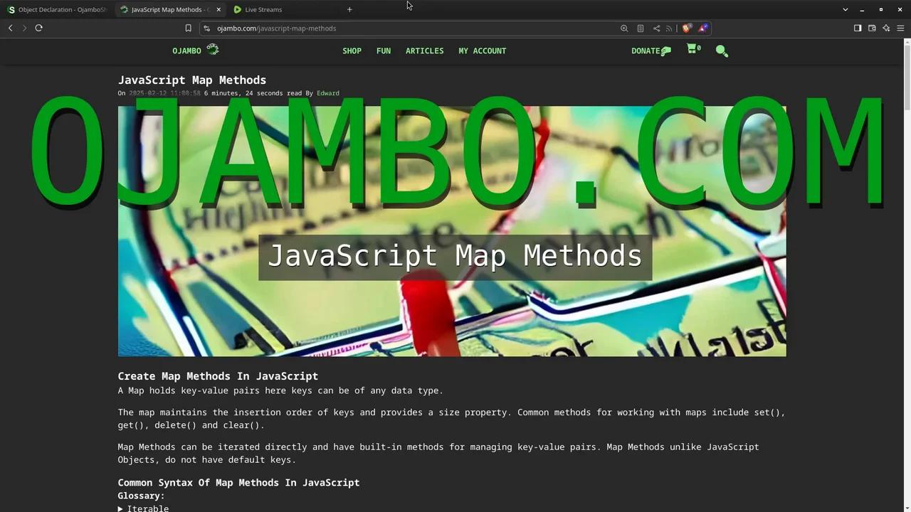 JavaScript Map Methods