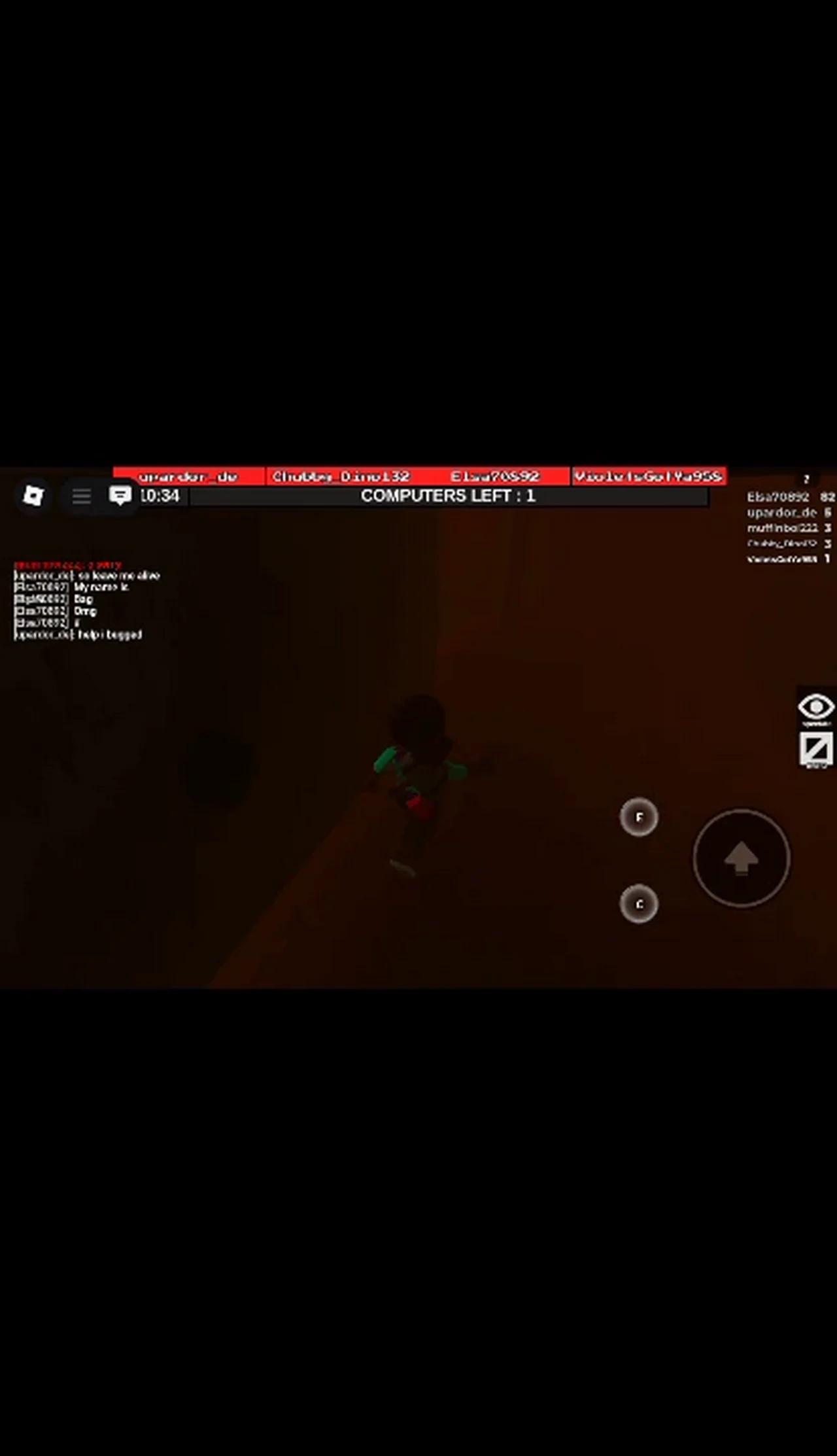 Playing FTF (Flee the Facility) on roblox.