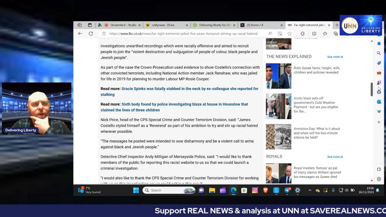 Unity News Network hosted by Delivering Liberty FULL SHOW - 16th ...