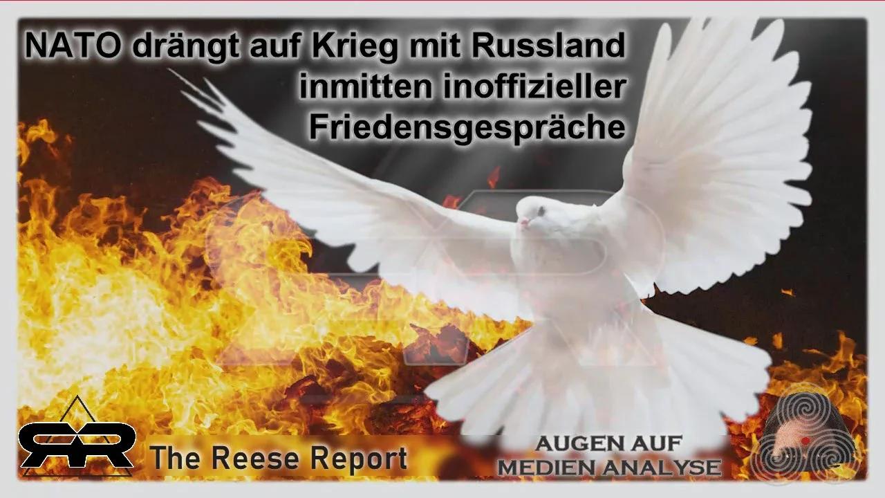 ⁣NATO drängt auf Krieg mit Russland inmitten inoffizieller Friedensgespräche The Reese Report-Deutsch