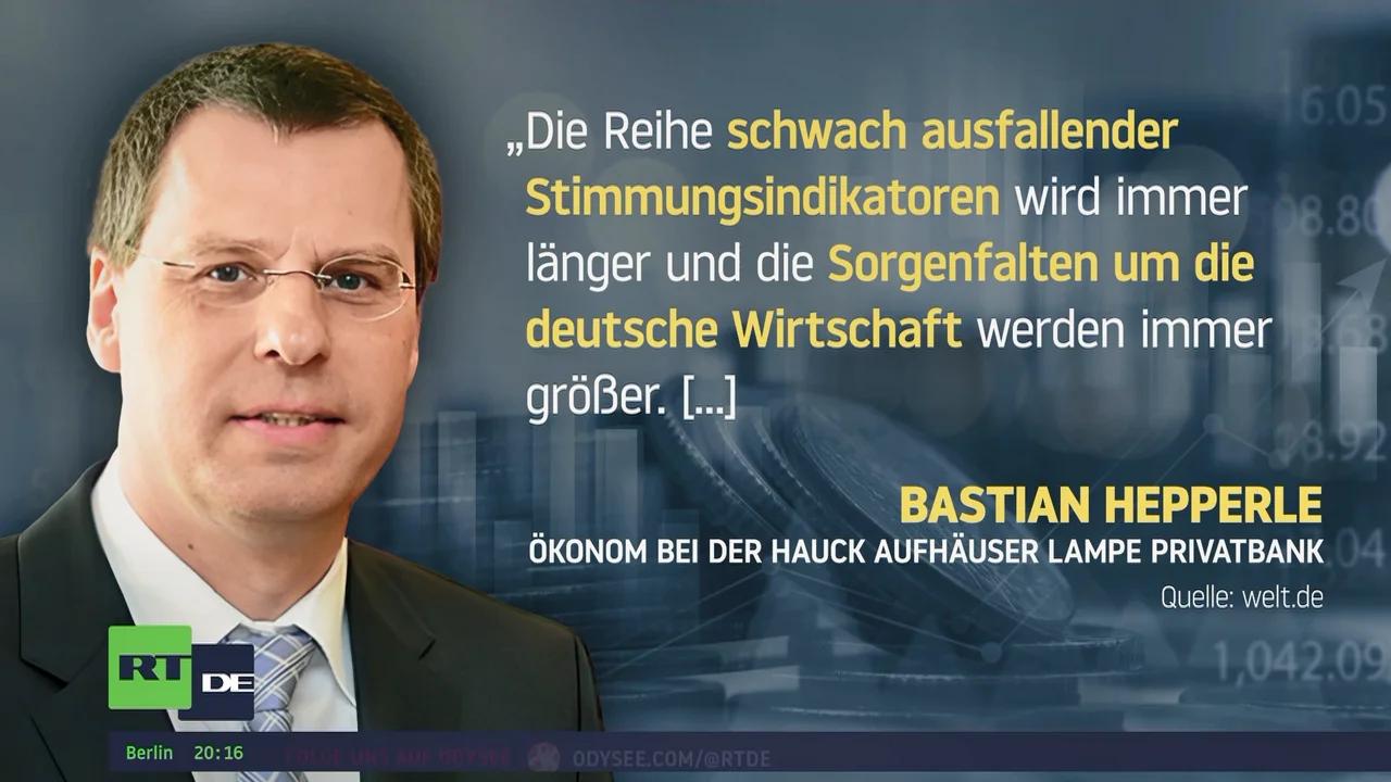 ⁣Kranker Mann Europas: BIP in Deutschland schrumpft, Rezessionsrisiko steigt