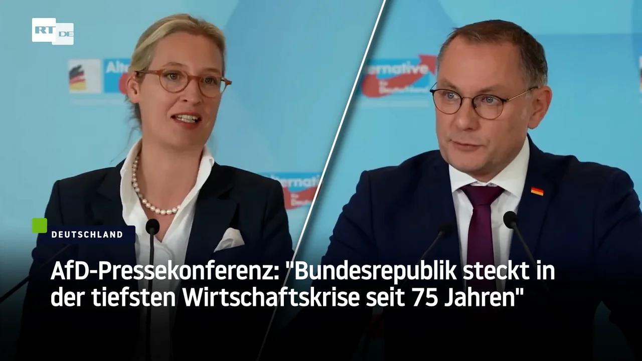 ⁣AfD-Pressekonferenz: 