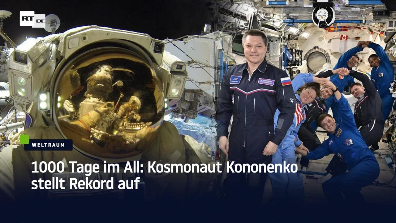 ⁣1000 Tage im All: Kosmonaut Kononenko stellt Weltrekord auf