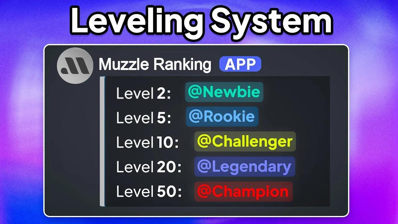 [2025] Setup Discord Server Level / Rank Roles (Muzzle Bot Setup)
