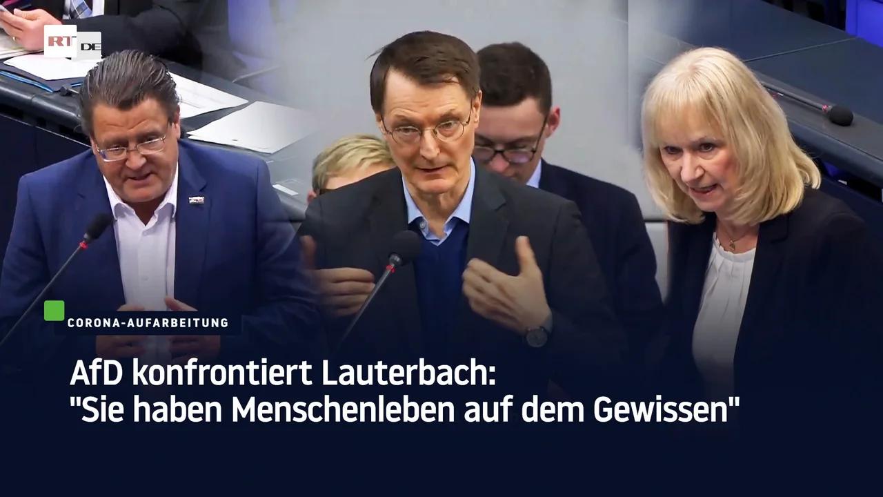 ⁣AfD konfrontiert Lauterbach: "Sie haben Menschenleben auf dem Gewissen"