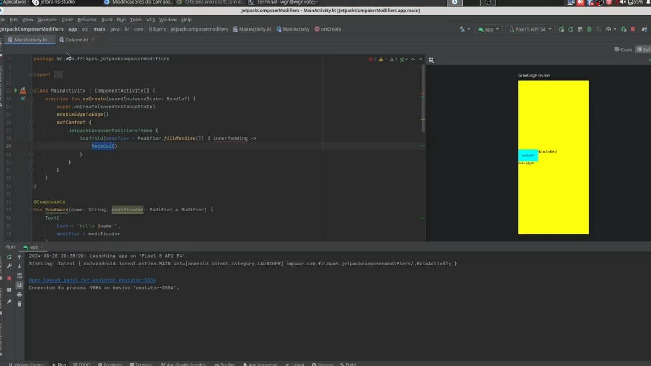 Android Jetpack Compose Layout Modifiers