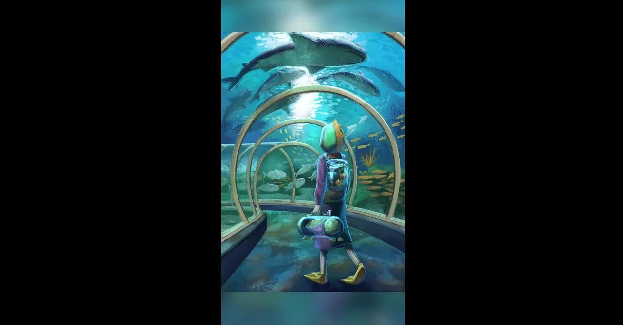 Fish Fan drawing timelapse
