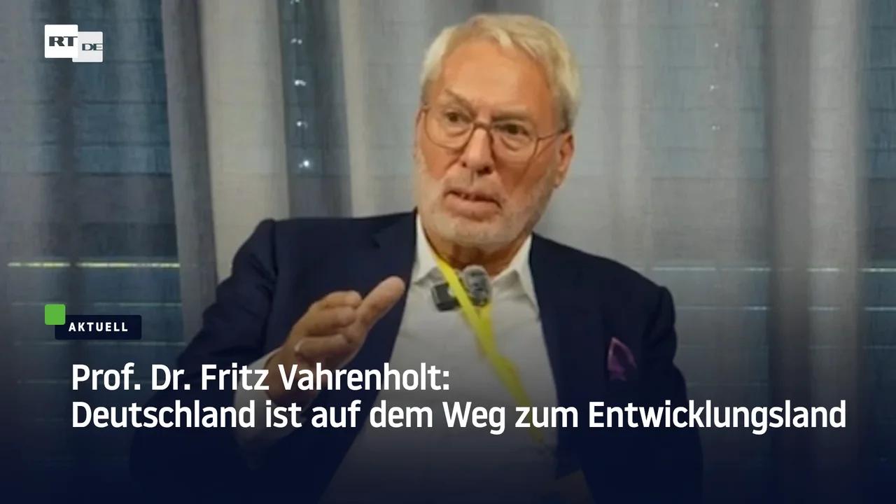 ⁣Prof. Dr. Fritz Vahrenholt: Deutschland ist auf dem Weg zum Entwicklungsland