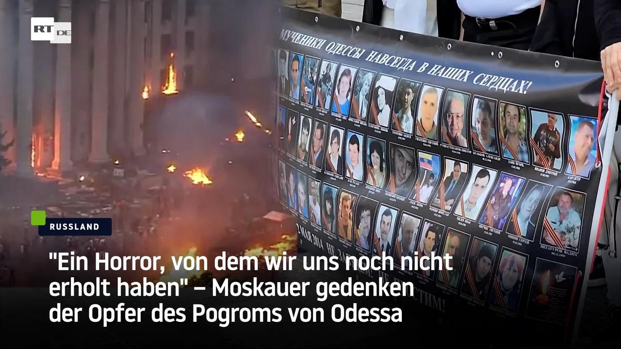 ⁣"Ein Horror, von dem wir uns noch nicht erholt haben" – Moskauer gedenken der Opfer des Po