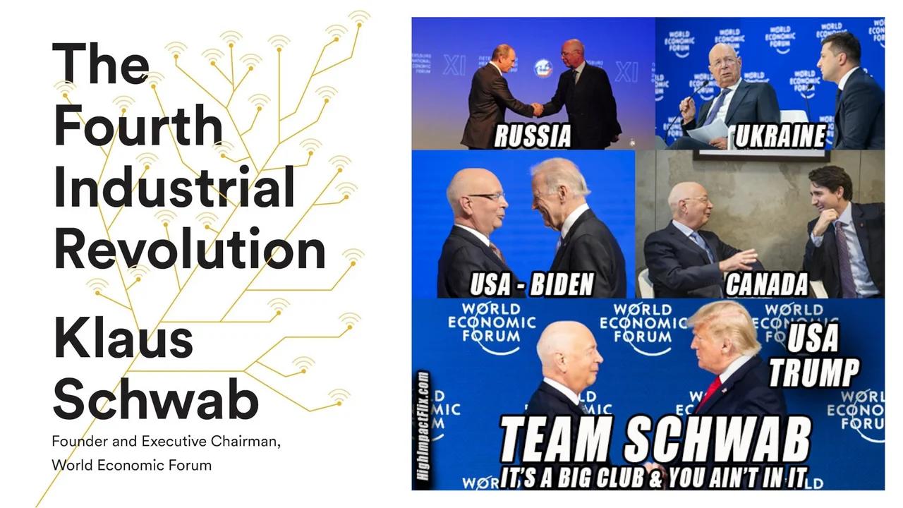 Klaus Schwab Quotes - 4IR Transhumanism & Penetrated Cabinets