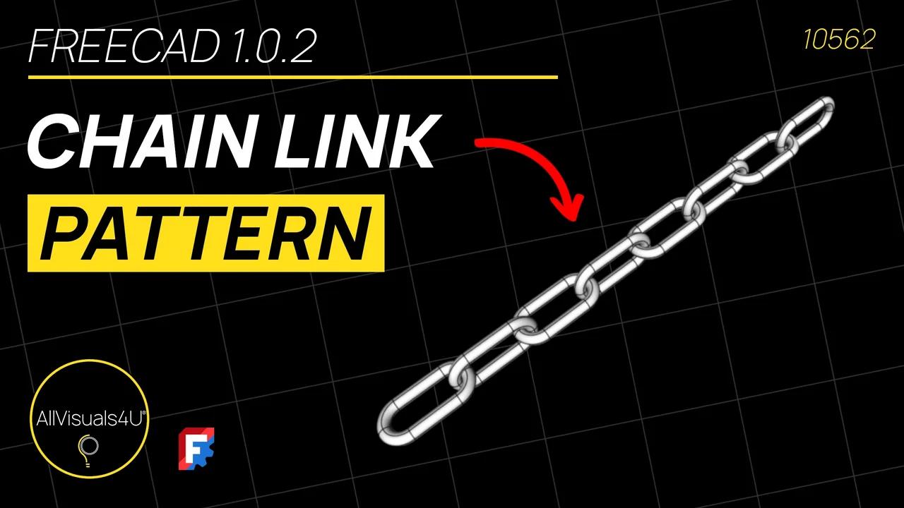 ⛓ Chain Link Design - FreeCAD Rotate Object - FreeCAD Linear Pattern ...