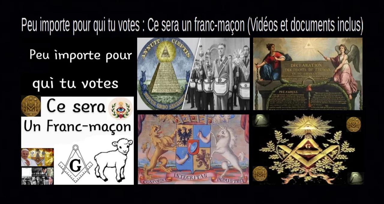 Peu importe pour qui tu votes : Ce sera un franc-maçon (Fais le CASSE