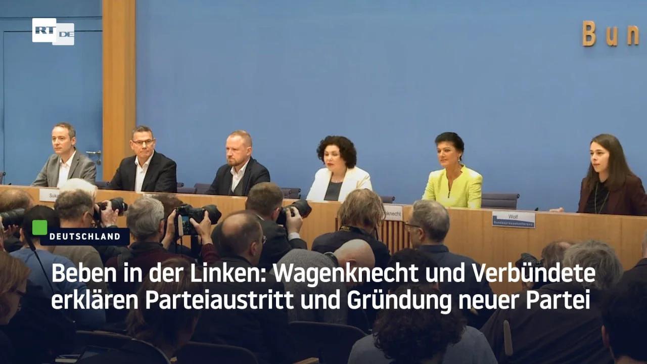 Beben In Der Linken: Wagenknecht Und Verbündete Erklären Parteiaustritt ...