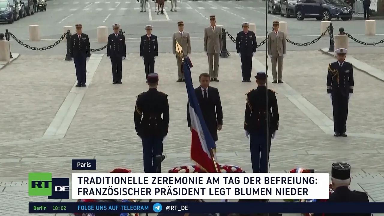 ⁣Tag der Befreiung: Scholz nur ein kurzer Tweet – Macron feierliche Zeremonie