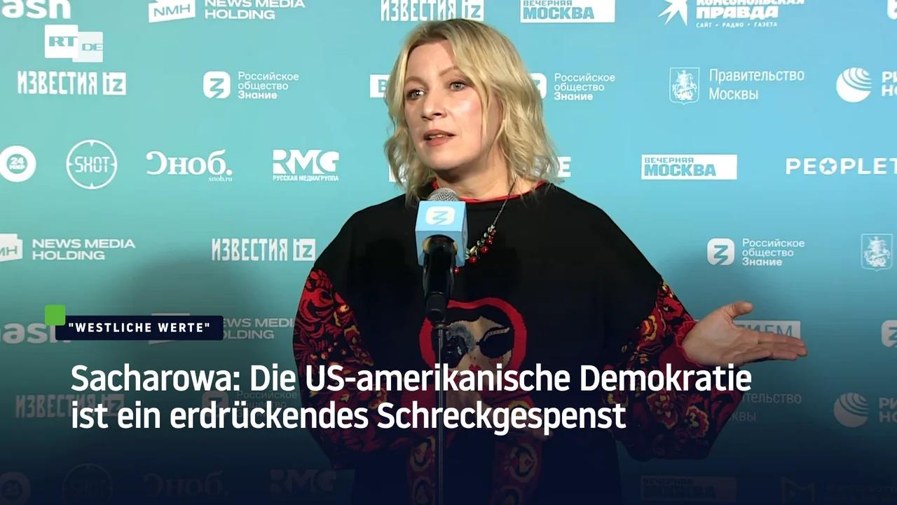 ⁣Sacharowa: Die US-amerikanische Demokratie ist ein erdrückendes Schreckgespenst