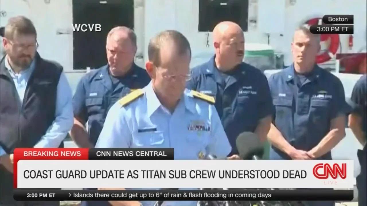 Rear Admiral John Mauger Confirms OceanGate's Titan Submersible