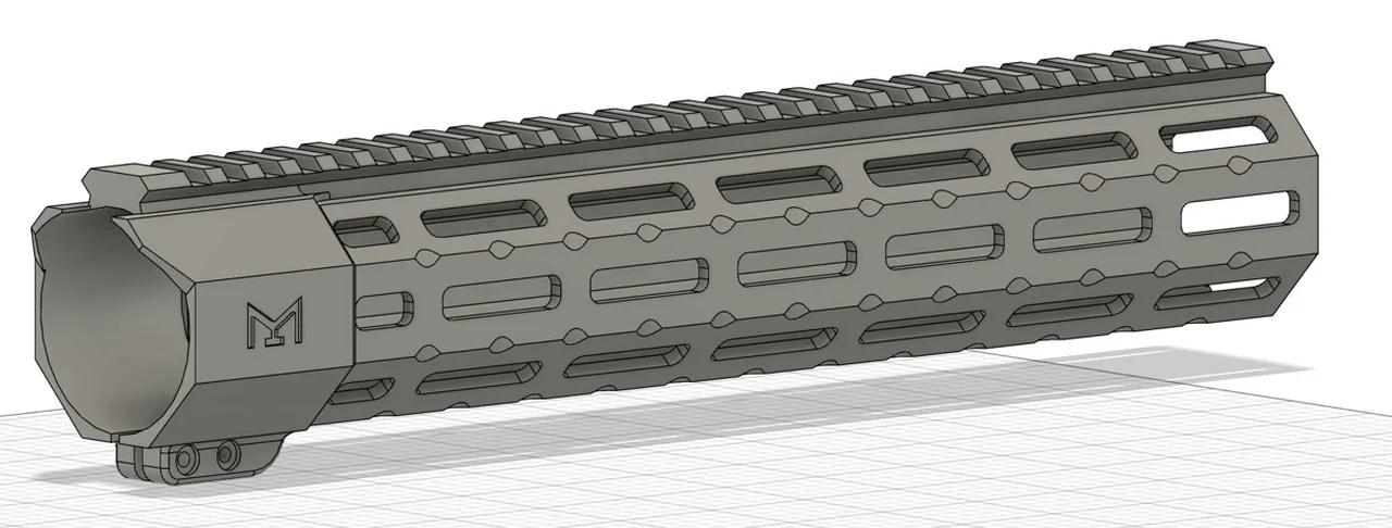 (12in) AR Platform - M-LOK Free Floating Rail