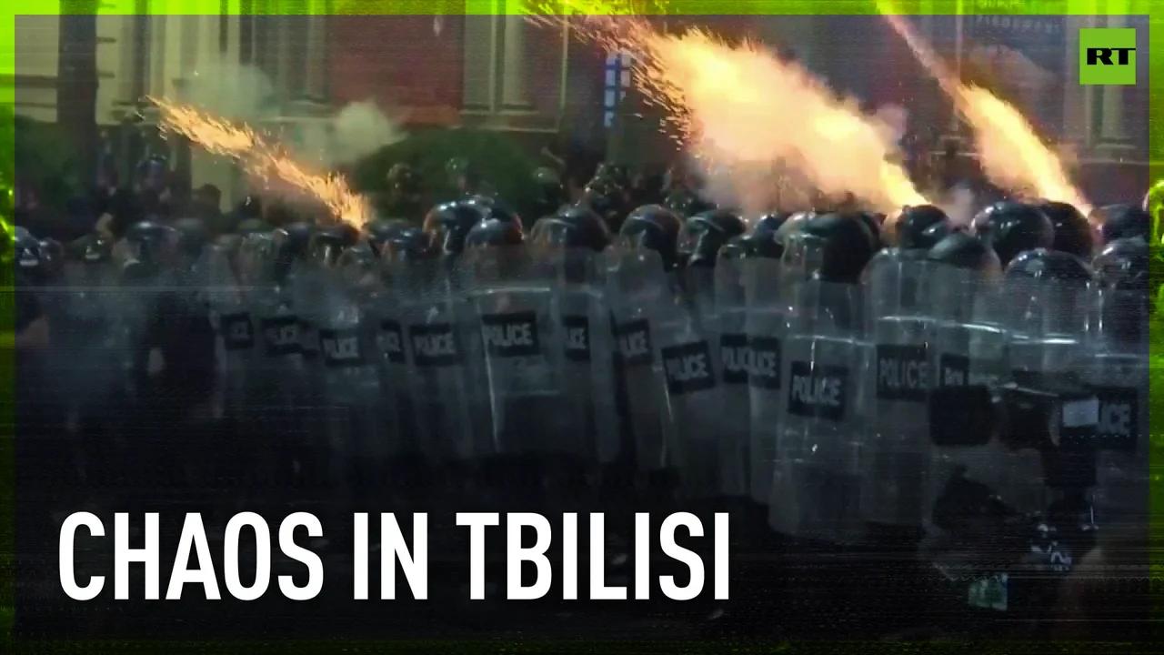 Water Cannons, Tear Gas & Arrests: Tbilisi Protest Turns Violent