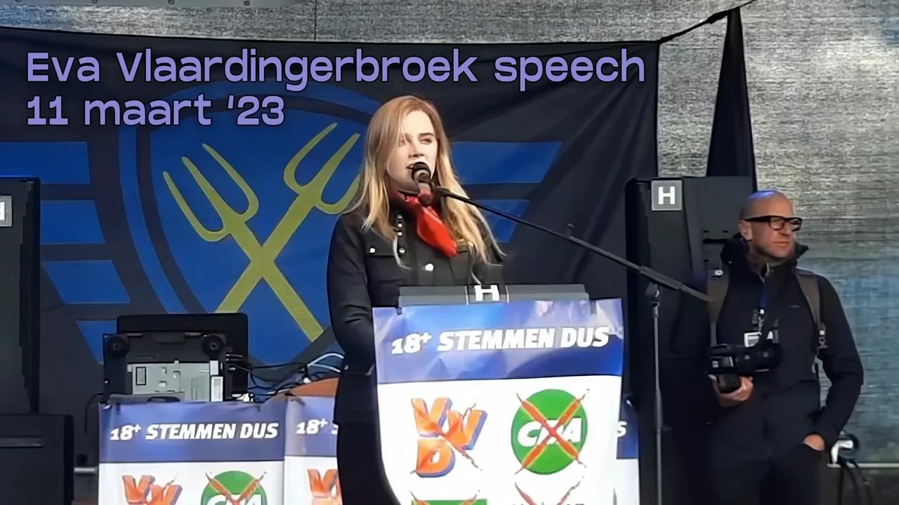 Eva Vlaardingerbroek Speech Tijdens Het Boerenprotest Den Haag (Maart ...