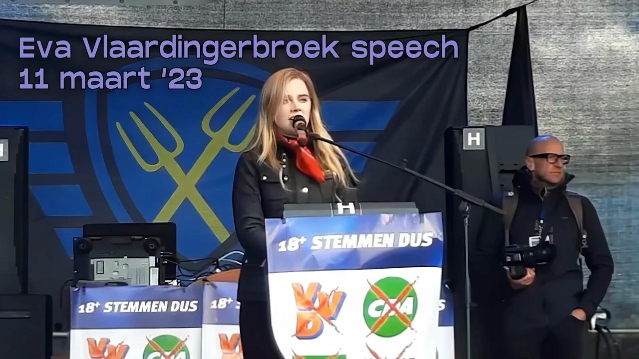 Eva Vlaardingerbroek Speech Tijdens Het Boerenprotest Den Haag Maart 