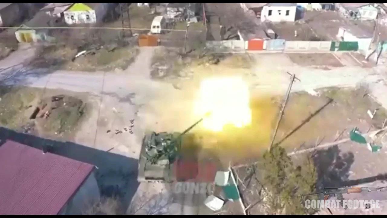 GoPro on a tank Ukraine Russia War 2022
