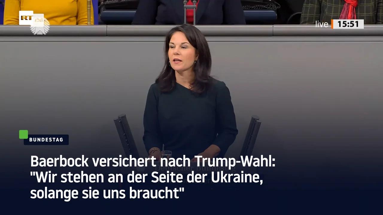 ⁣Baerbock versichert nach Trump-Wahl: 