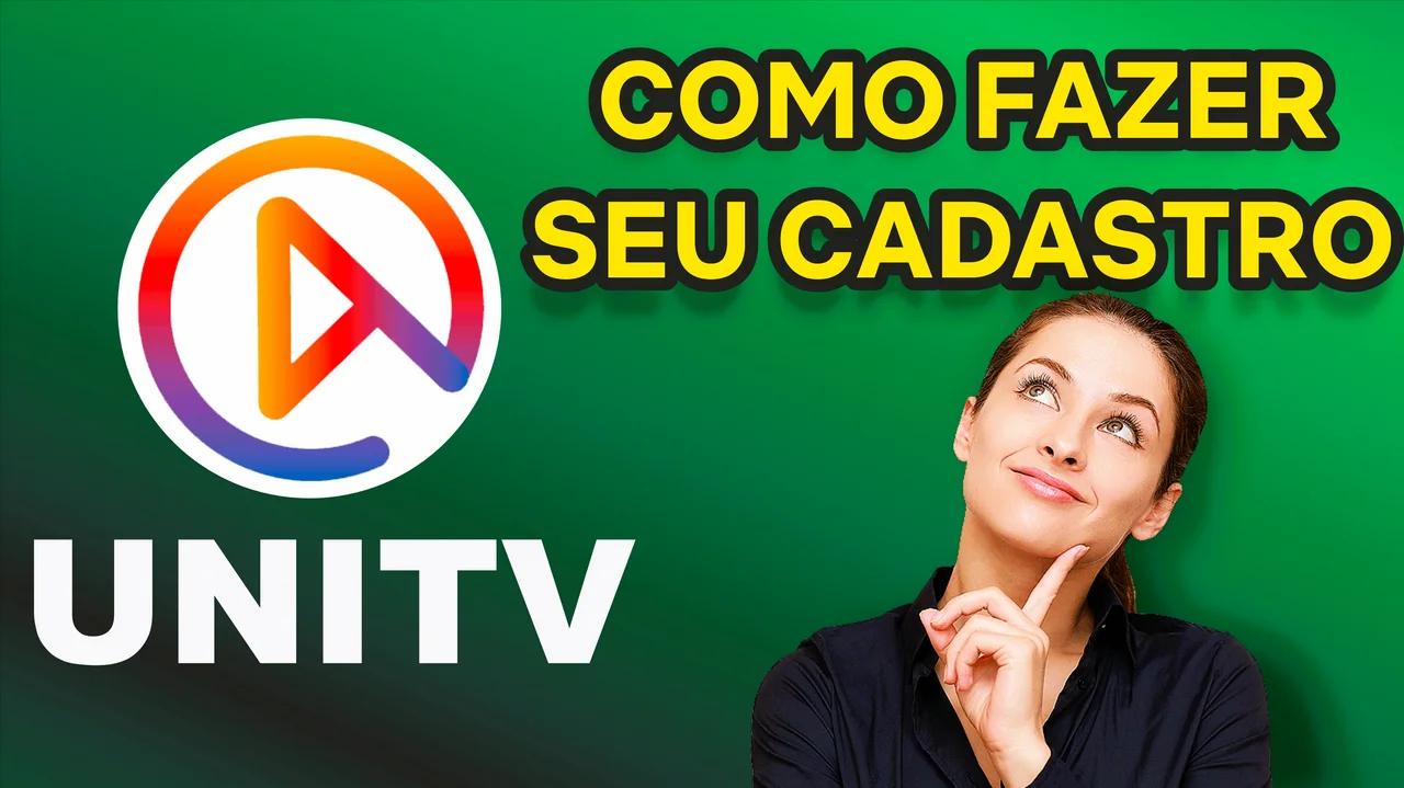 APRENDA A CADASTRAR SEU E-MAIL OU TELEFONE NA UNITV