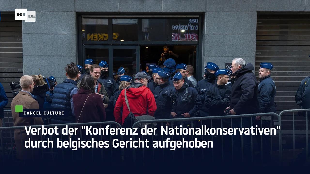 ⁣Verbot der "Konferenz der Nationalkonservativen" durch belgisches Gericht aufgehoben