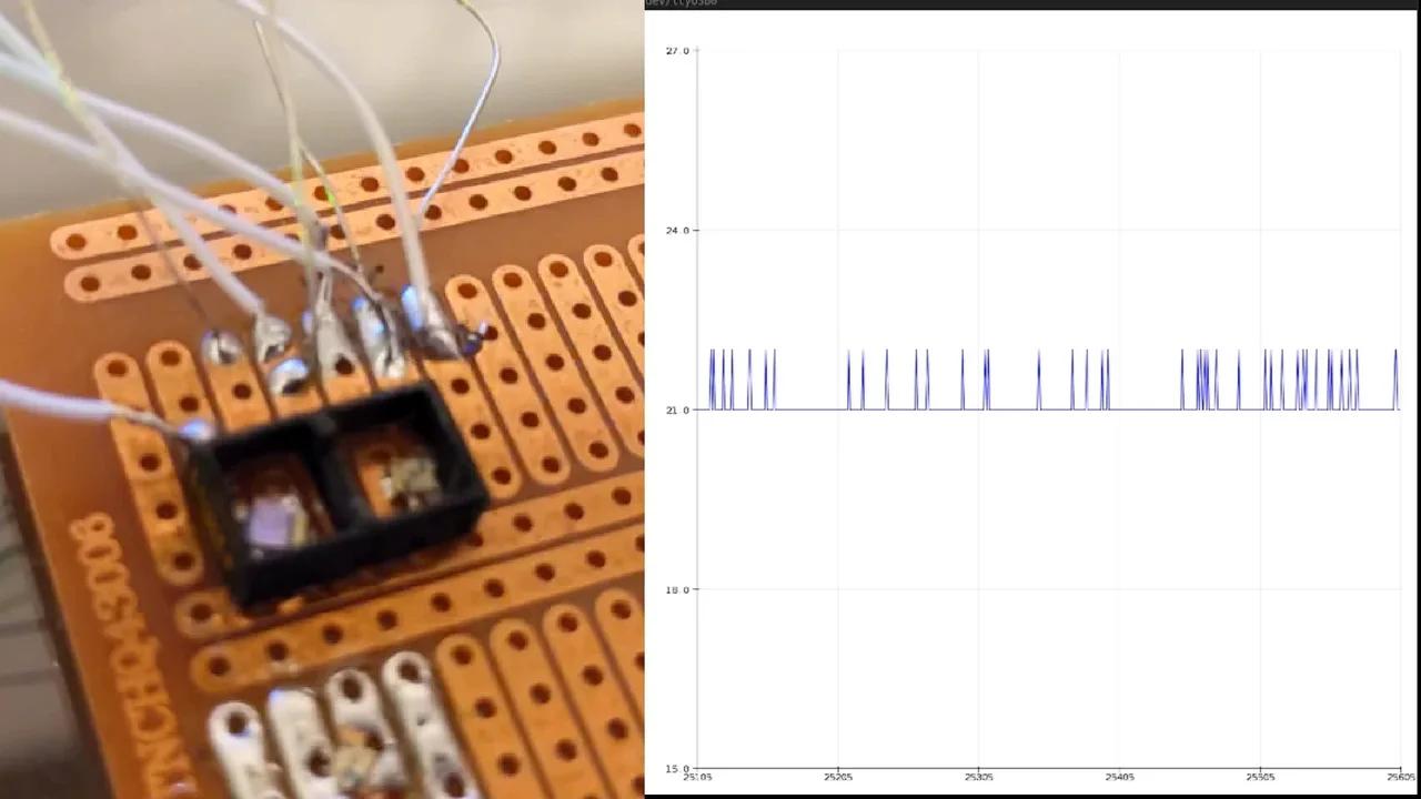 IR LED + Phototransistor Mail Detector Prototype