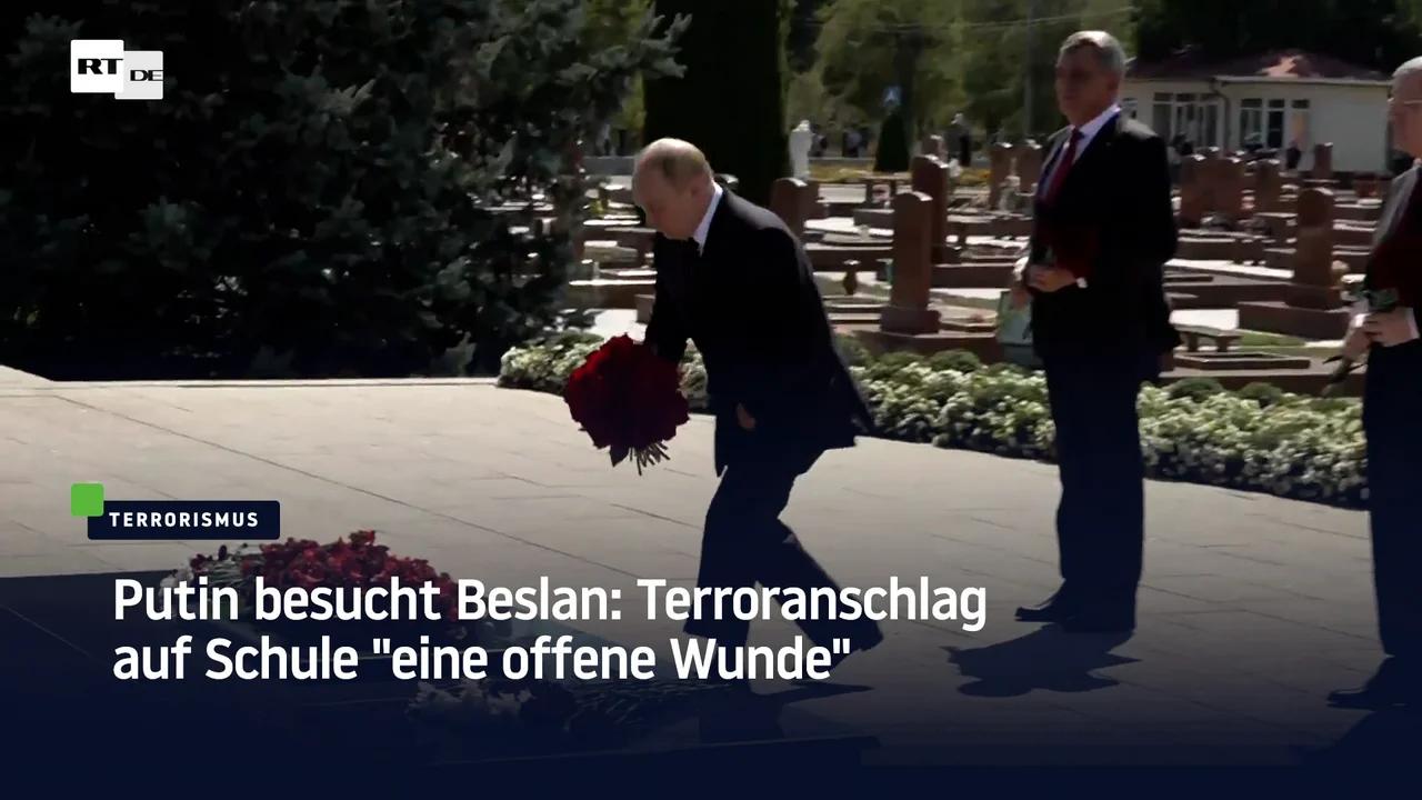 ⁣Putin besucht Beslan: Terroranschlag auf Schule 