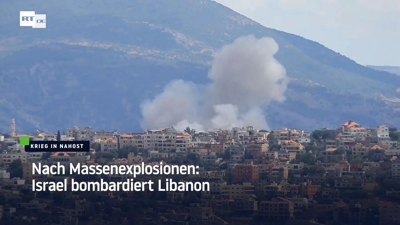 ⁣Nach Massenexplosionen: Israel bombardiert Libanon