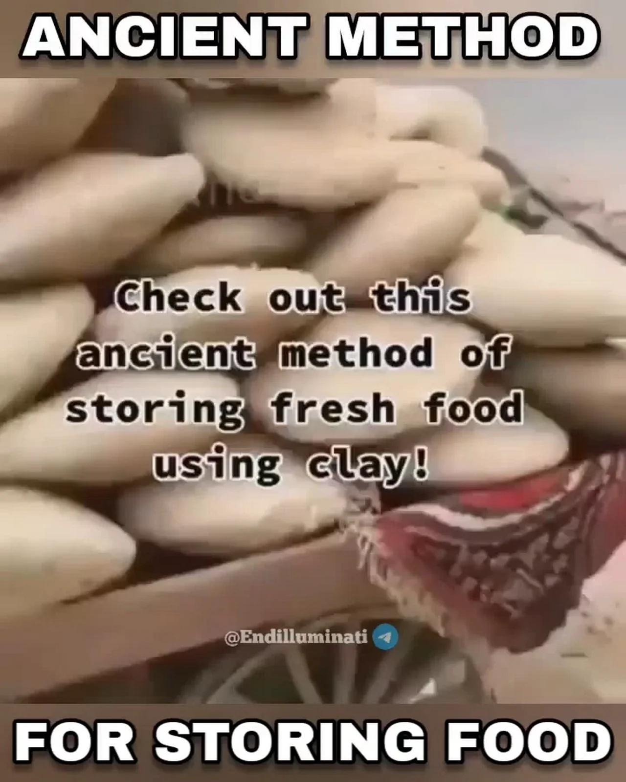 Ancient Method for Storing Food