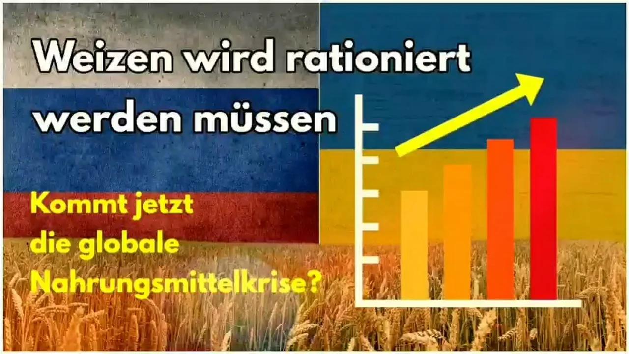 ❗️Kommt jetzt die globale Nahrungsmittelkrise? - Die Ukraine und Russland sind
                für die weltweite Nahrungsmittelversorgung von entscheidender Bedeutung, da sie mehr
                als 25 % des weltweiten Weizenhandels ausmachen