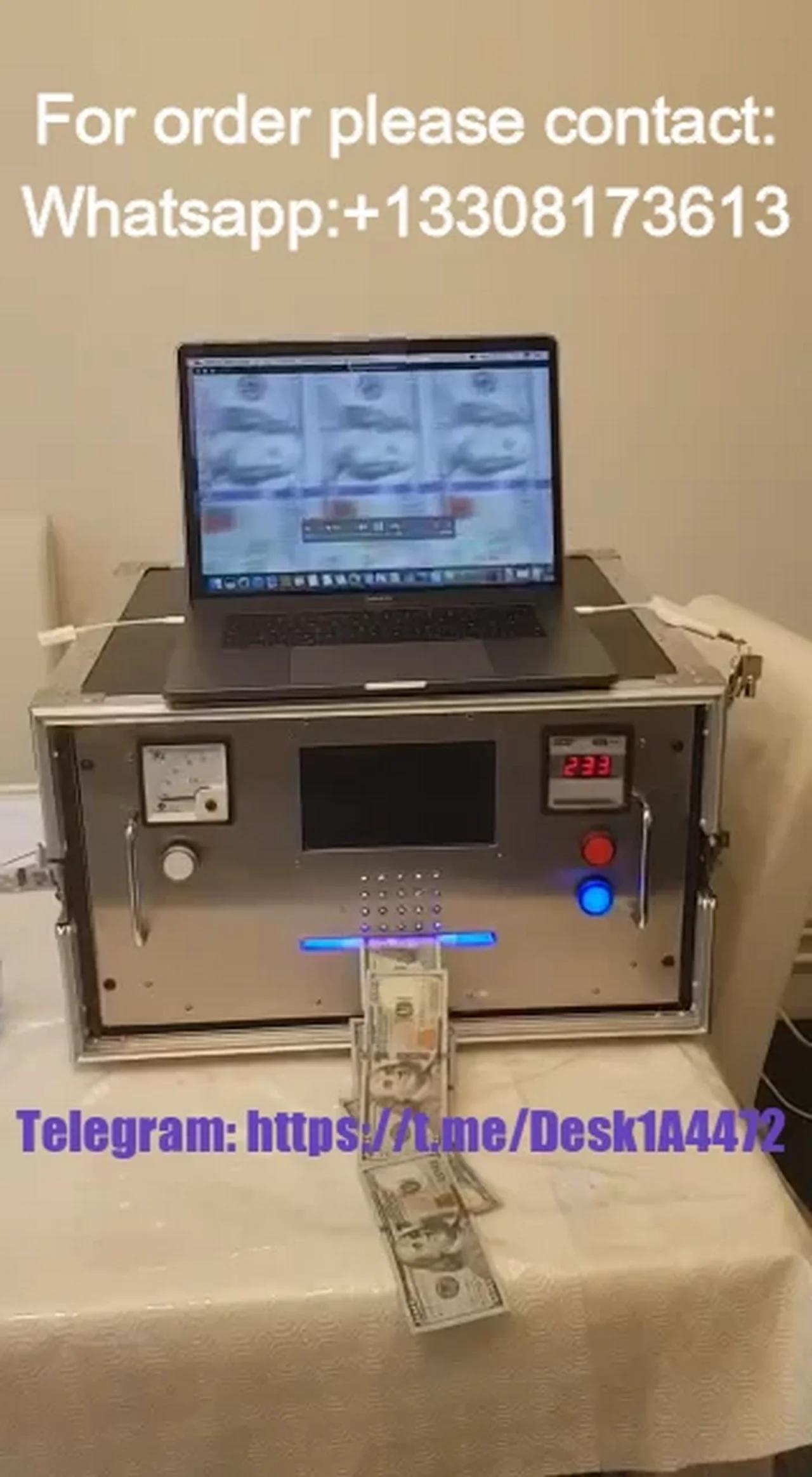 Real money printing machine for sale