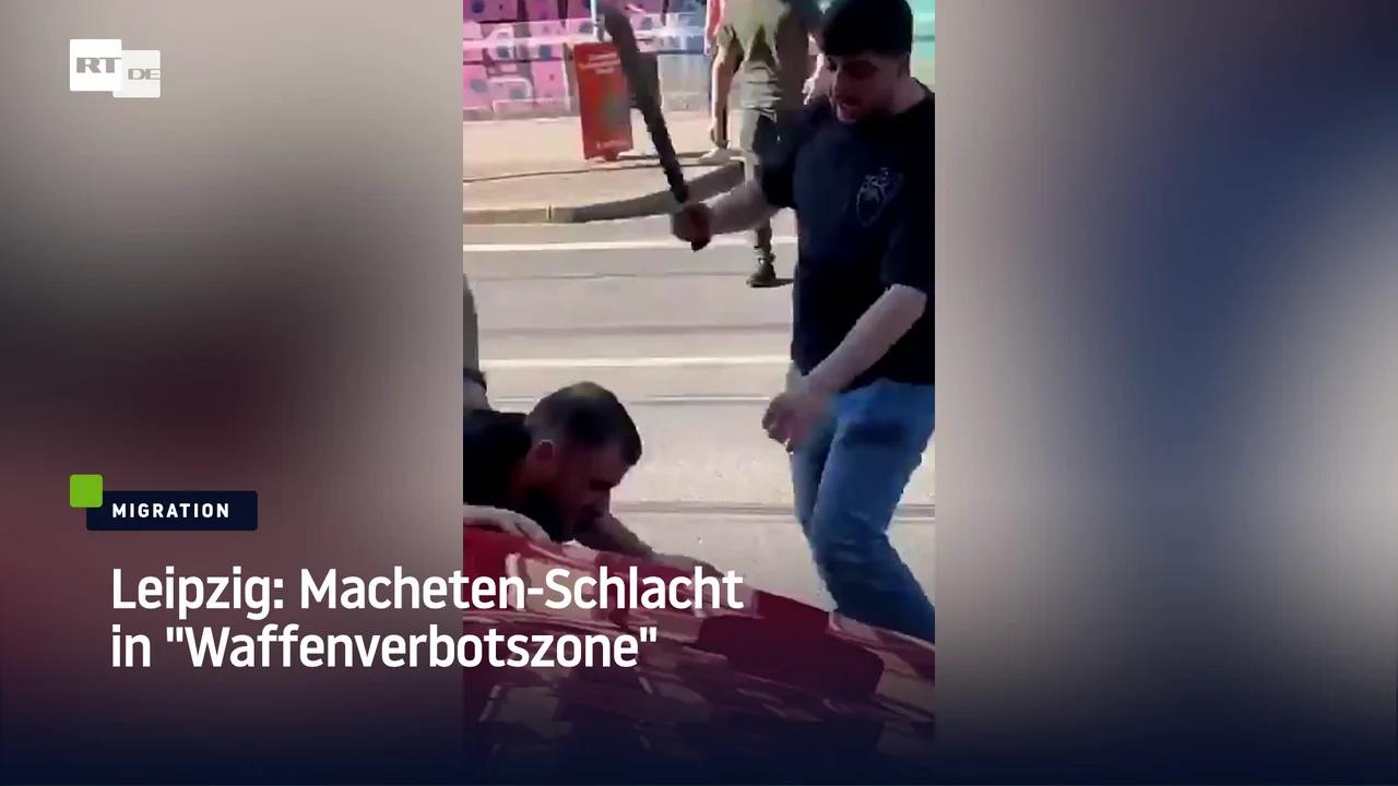 ⁣Leipzig: Macheten-Schlacht in "Waffenverbotszone"