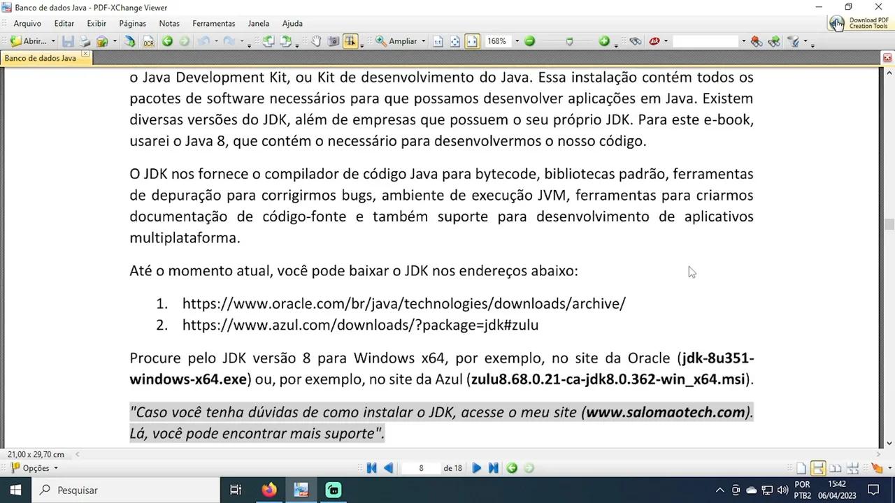 1.2. Instalação do JDK (Java Development Kit)
