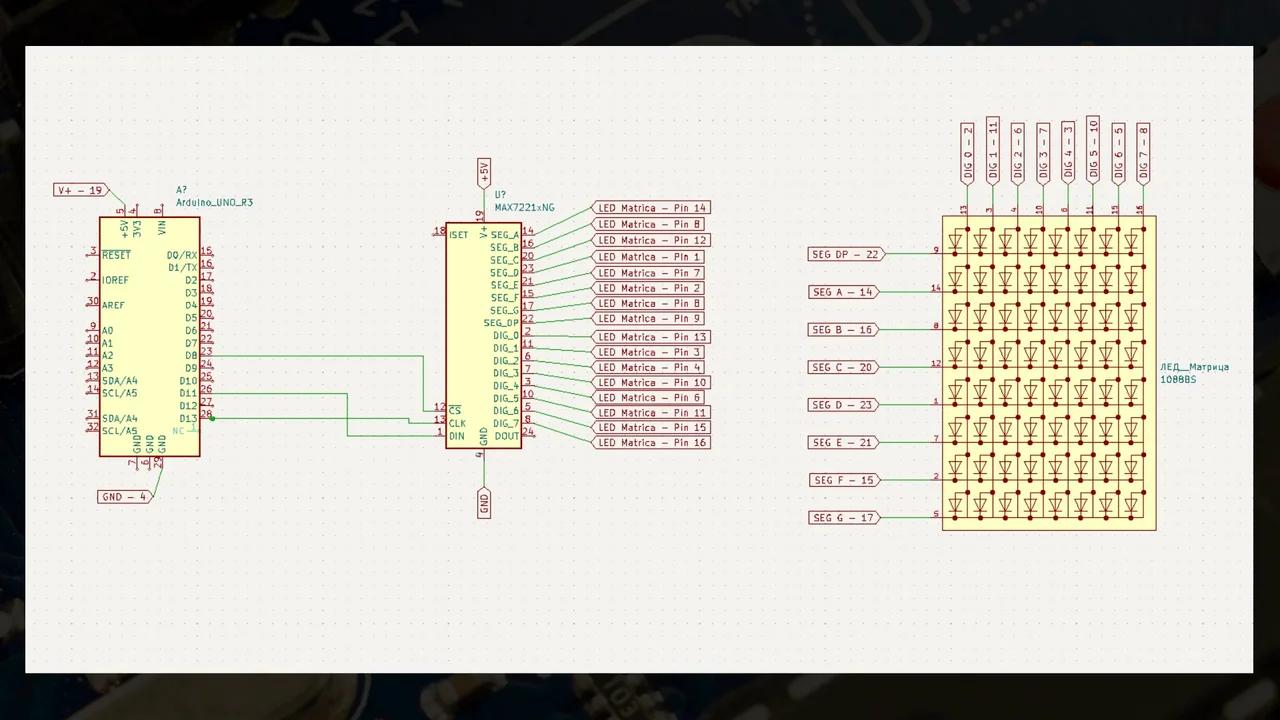 Simple advertisement using a LED matrix and Arduino