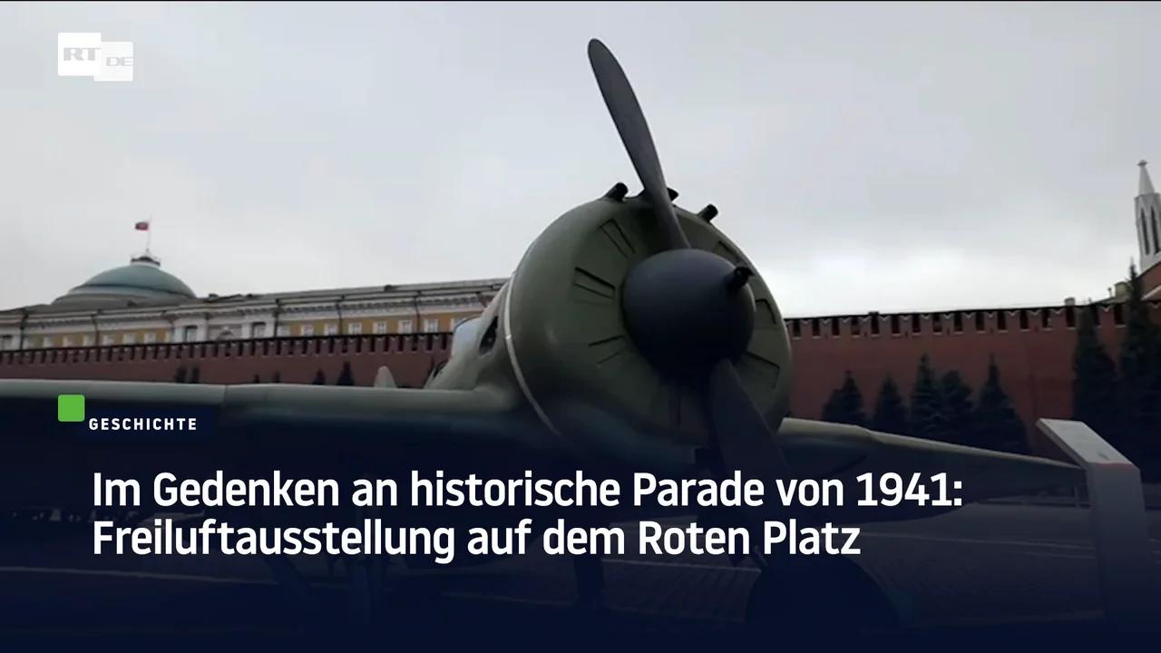 ⁣Im Gedenken an historische Parade von 1941: Freiluftausstellung auf dem Roten Platz