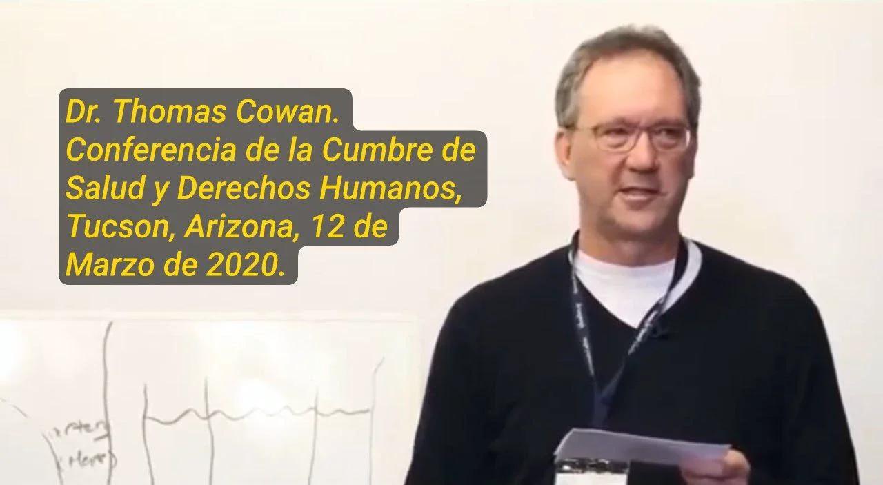 Dr. Thomas Cowan en la cumbre de Salud y Derechos Humanos en Tucson, 12 de Marzo de 2020.