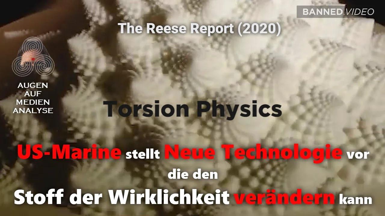 US-Marine stellt Neue Technologie vor die den Stoff der Wirklichkeit verändern kann (The Reese Report - Deutsch)