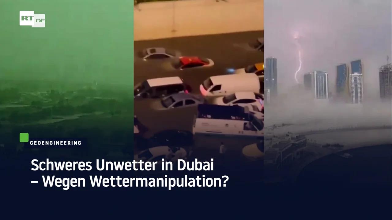 ⁣Schweres Unwetter in Dubai – wegen Wettermanipulation?